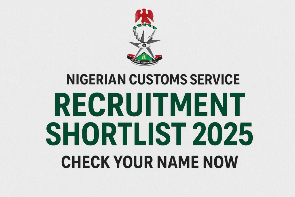 NCS recruitment shortlist 2025